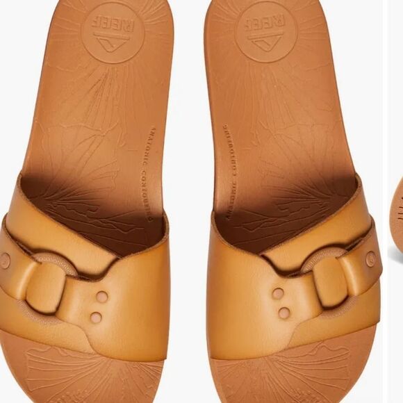 Reef Cushion Soho Cruz Slide Sandal- Natural - Picture 3 of 9